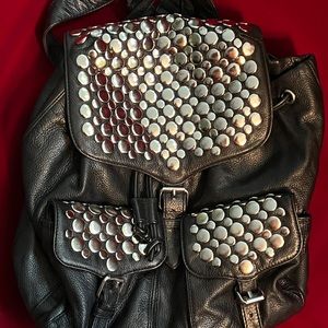Rebecca Minkoff Black Studded Backpack